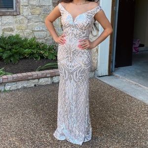 Beautiful Baby Pink sequins Prom/formal dress